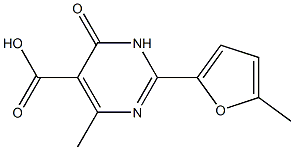 4-methyl-2-(5-methylfuran-2-yl)-6-oxo-1,6-dihydropyrimidine-5-carboxylic acid Struktur