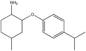 4-methyl-2-[4-(propan-2-yl)phenoxy]cyclohexan-1-amine Struktur