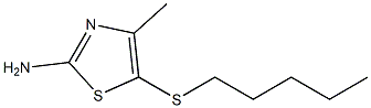 4-methyl-5-(pentylsulfanyl)-1,3-thiazol-2-amine Struktur