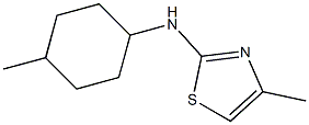 4-methyl-N-(4-methylcyclohexyl)-1,3-thiazol-2-amine Struktur