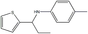 4-methyl-N-[1-(thiophen-2-yl)propyl]aniline Struktur