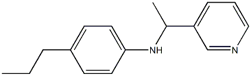 4-propyl-N-[1-(pyridin-3-yl)ethyl]aniline Struktur