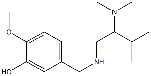 5-({[2-(dimethylamino)-3-methylbutyl]amino}methyl)-2-methoxyphenol Struktur