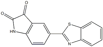 5-(1,3-benzothiazol-2-yl)-1H-indole-2,3-dione Struktur