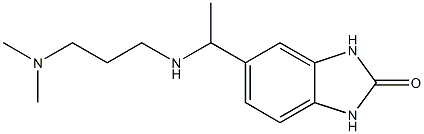 5-(1-{[3-(dimethylamino)propyl]amino}ethyl)-2,3-dihydro-1H-1,3-benzodiazol-2-one Struktur