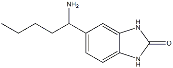 5-(1-aminopentyl)-2,3-dihydro-1H-1,3-benzodiazol-2-one Struktur