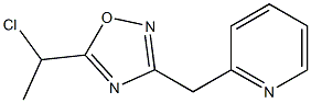 5-(1-chloroethyl)-3-(pyridin-2-ylmethyl)-1,2,4-oxadiazole Struktur