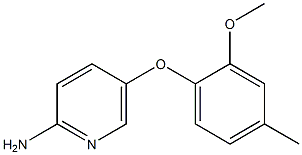 5-(2-methoxy-4-methylphenoxy)pyridin-2-amine Struktur