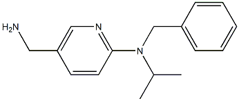 5-(aminomethyl)-N-benzyl-N-(propan-2-yl)pyridin-2-amine Struktur