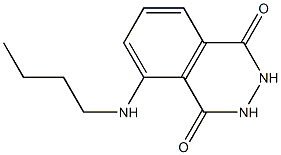 5-(butylamino)-1,2,3,4-tetrahydrophthalazine-1,4-dione Struktur