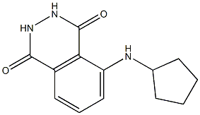 5-(cyclopentylamino)-1,2,3,4-tetrahydrophthalazine-1,4-dione Struktur