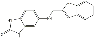 5-[(1-benzofuran-2-ylmethyl)amino]-2,3-dihydro-1H-1,3-benzodiazol-2-one Struktur