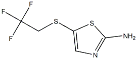 5-[(2,2,2-trifluoroethyl)thio]-1,3-thiazol-2-amine Struktur