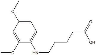 5-[(2,4-dimethoxyphenyl)amino]pentanoic acid Struktur