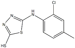 5-[(2-chloro-4-methylphenyl)amino]-1,3,4-thiadiazole-2-thiol Struktur