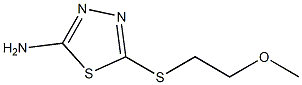 5-[(2-methoxyethyl)sulfanyl]-1,3,4-thiadiazol-2-amine Struktur