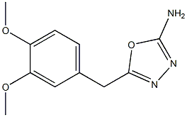 5-[(3,4-dimethoxyphenyl)methyl]-1,3,4-oxadiazol-2-amine Struktur