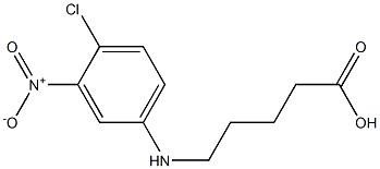 5-[(4-chloro-3-nitrophenyl)amino]pentanoic acid Struktur