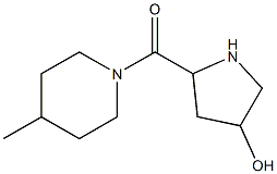 5-[(4-methylpiperidin-1-yl)carbonyl]pyrrolidin-3-ol Struktur