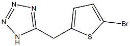 5-[(5-bromothiophen-2-yl)methyl]-1H-1,2,3,4-tetrazole Struktur