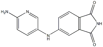 5-[(6-aminopyridin-3-yl)amino]-2,3-dihydro-1H-isoindole-1,3-dione Struktur