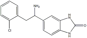 5-[1-amino-2-(2-chlorophenyl)ethyl]-2,3-dihydro-1H-1,3-benzodiazol-2-one Struktur