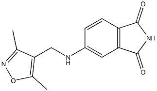 5-{[(3,5-dimethyl-1,2-oxazol-4-yl)methyl]amino}-2,3-dihydro-1H-isoindole-1,3-dione Struktur