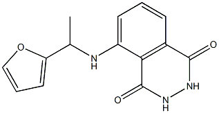 5-{[1-(furan-2-yl)ethyl]amino}-1,2,3,4-tetrahydrophthalazine-1,4-dione Struktur