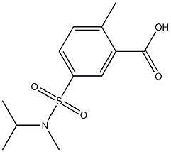 5-{[isopropyl(methyl)amino]sulfonyl}-2-methylbenzoic acid Struktur