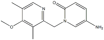 5-amino-1-[(4-methoxy-3,5-dimethylpyridin-2-yl)methyl]-1,2-dihydropyridin-2-one Struktur