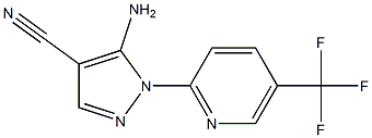 5-amino-1-[5-(trifluoromethyl)pyridin-2-yl]-1H-pyrazole-4-carbonitrile Struktur