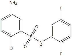 5-amino-2-chloro-N-(2,5-difluorophenyl)benzene-1-sulfonamide Struktur