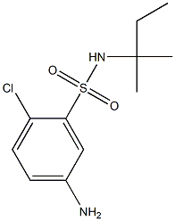 5-amino-2-chloro-N-(2-methylbutan-2-yl)benzene-1-sulfonamide Struktur