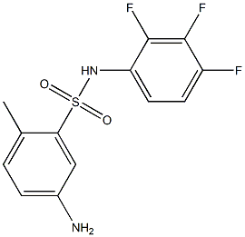 5-amino-2-methyl-N-(2,3,4-trifluorophenyl)benzene-1-sulfonamide Struktur