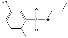 5-amino-2-methyl-N-propylbenzene-1-sulfonamide Struktur