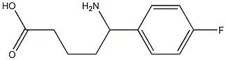 5-amino-5-(4-fluorophenyl)pentanoic acid Struktur