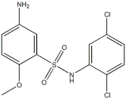 5-amino-N-(2,5-dichlorophenyl)-2-methoxybenzene-1-sulfonamide Struktur