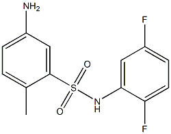 5-amino-N-(2,5-difluorophenyl)-2-methylbenzene-1-sulfonamide Struktur