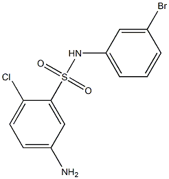 5-amino-N-(3-bromophenyl)-2-chlorobenzene-1-sulfonamide Struktur