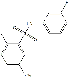 5-amino-N-(3-fluorophenyl)-2-methylbenzene-1-sulfonamide Struktur