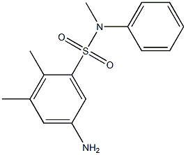 5-amino-N,2,3-trimethyl-N-phenylbenzene-1-sulfonamide Struktur