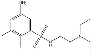 5-amino-N-[2-(diethylamino)ethyl]-2,3-dimethylbenzene-1-sulfonamide Struktur