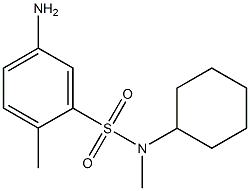 5-amino-N-cyclohexyl-N,2-dimethylbenzene-1-sulfonamide Struktur