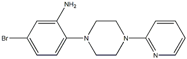 5-bromo-2-(4-pyridin-2-ylpiperazin-1-yl)aniline Struktur