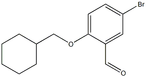 5-bromo-2-(cyclohexylmethoxy)benzaldehyde Struktur