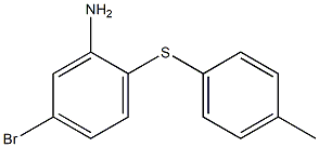 5-bromo-2-[(4-methylphenyl)sulfanyl]aniline Struktur