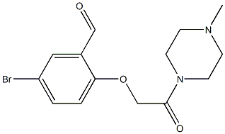 5-bromo-2-[2-(4-methylpiperazin-1-yl)-2-oxoethoxy]benzaldehyde Struktur