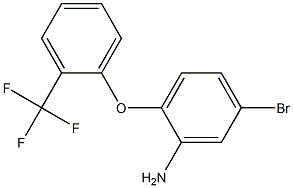 5-bromo-2-[2-(trifluoromethyl)phenoxy]aniline Struktur