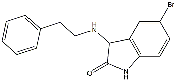 5-bromo-3-[(2-phenylethyl)amino]-2,3-dihydro-1H-indol-2-one Struktur