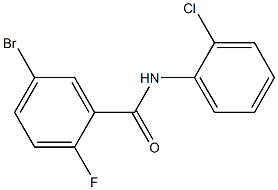 5-bromo-N-(2-chlorophenyl)-2-fluorobenzamide Struktur